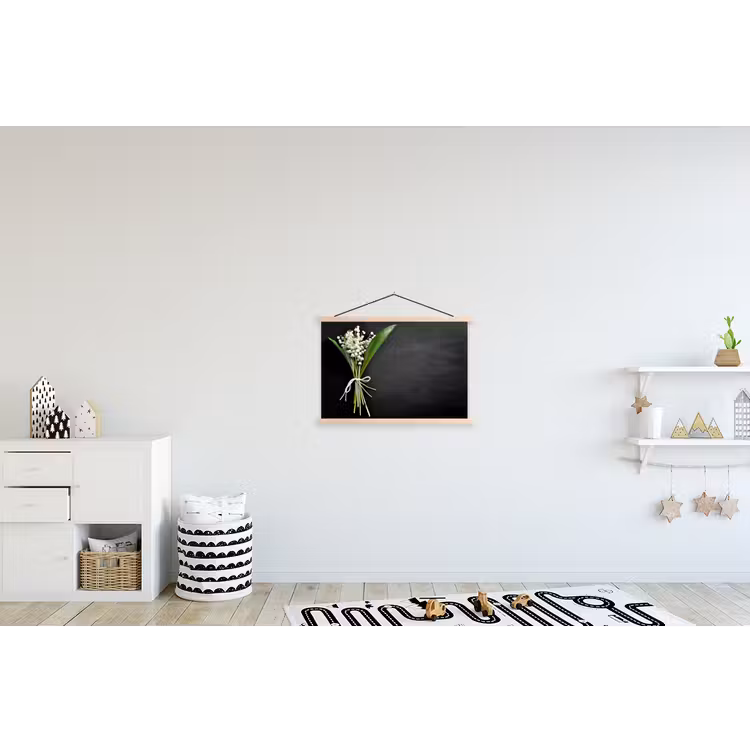 bloemen-5-1-1 textielposter latten blank klein -kinderkamer