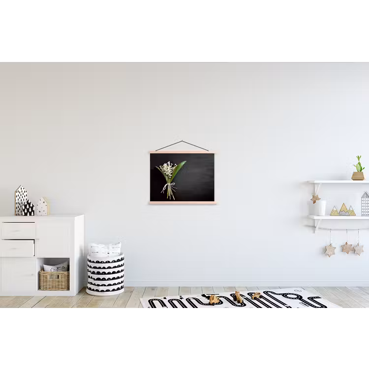 bloemen-5-1-1 textielposter latten blank klein -kinderkamer