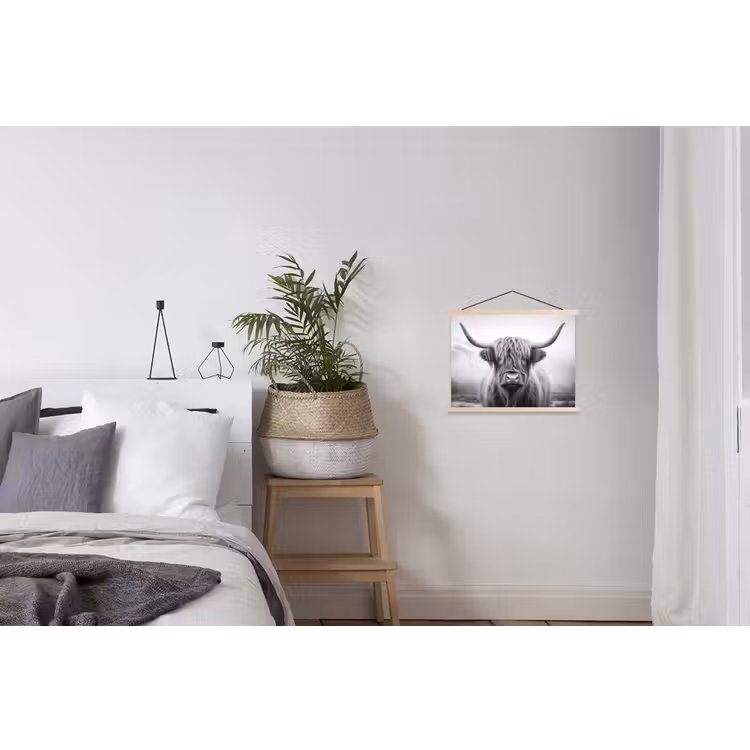 HOOFD textielposter latten blank klein -woonkamer