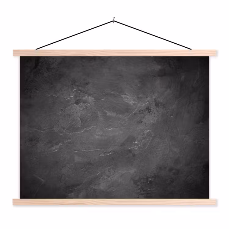 Structuur - Cement - Beton - Grijs - Vintage textielposter latten blank klein -3d
