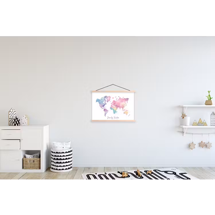 3-2 textielposter latten blank klein -kinderkamer
