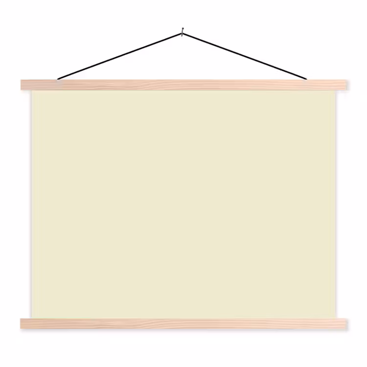 Arctic - Daisy - Nude textielposter latten blank klein 122 -3d