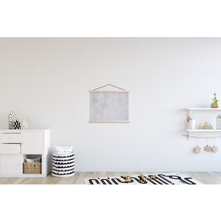 Beton - Textuur - Achtergrond - Grijs - Industrieel textielposter latten blank klein -kinderkamer