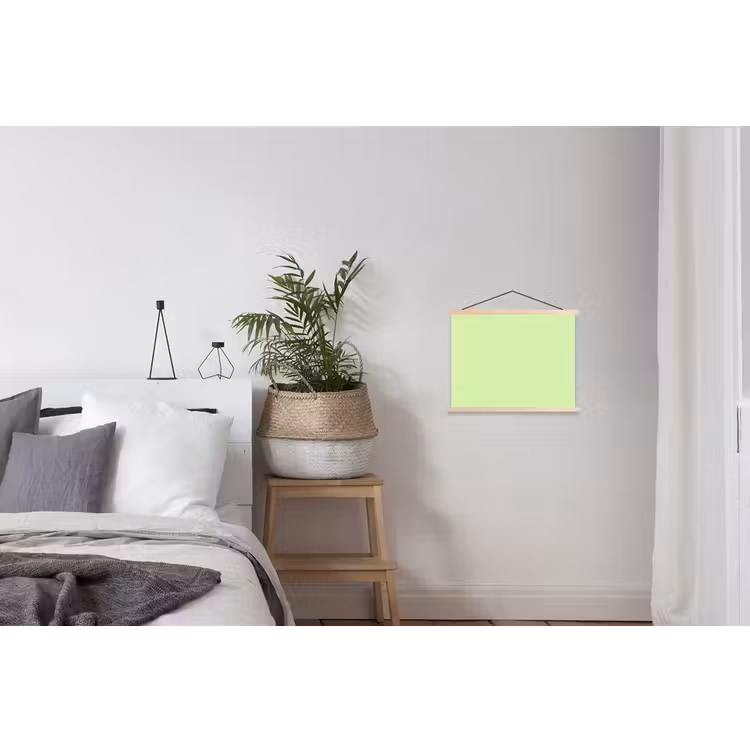 Light - Lime - Groen textielposter latten blank klein 122 -woonkamer
