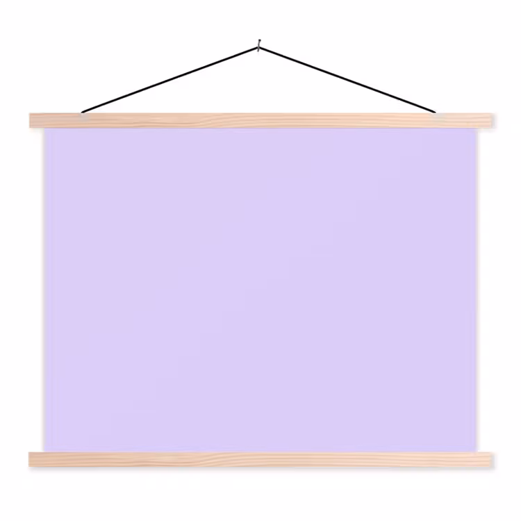 Light - Orchid - Paars textielposter latten blank klein 122 -3d
