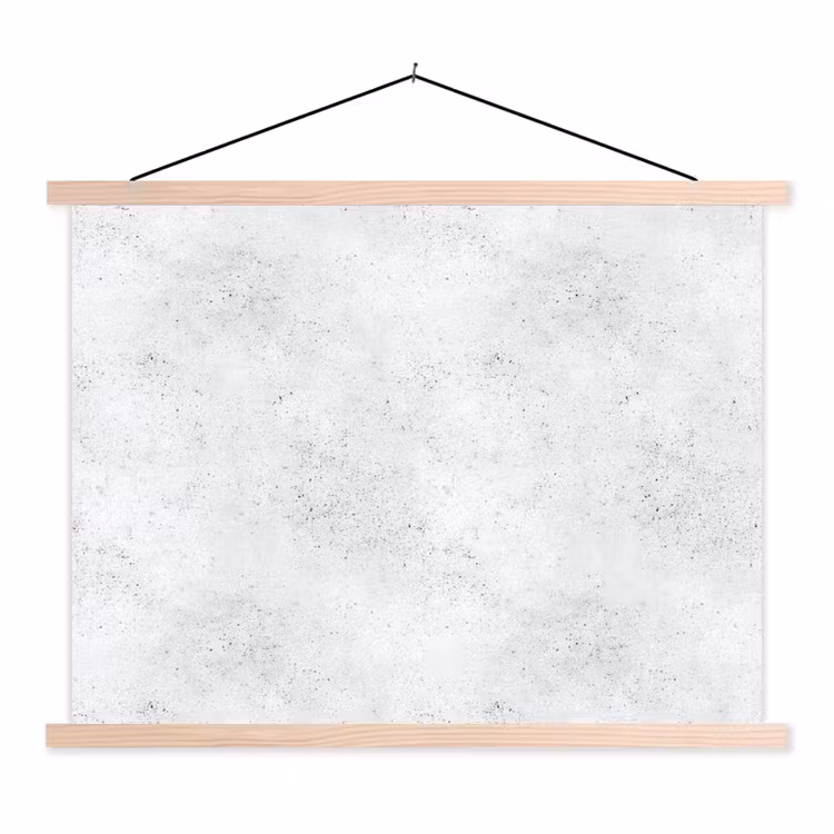 Lichtgrijs - Betonstructuur - Subtiel textielposter latten blank klein 122 -3d