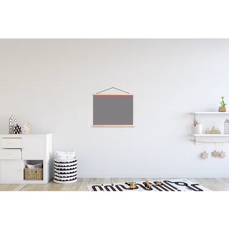 Illustratie - Vogels - Abstract - Roze textielposter latten blank klein -kinderkamer
