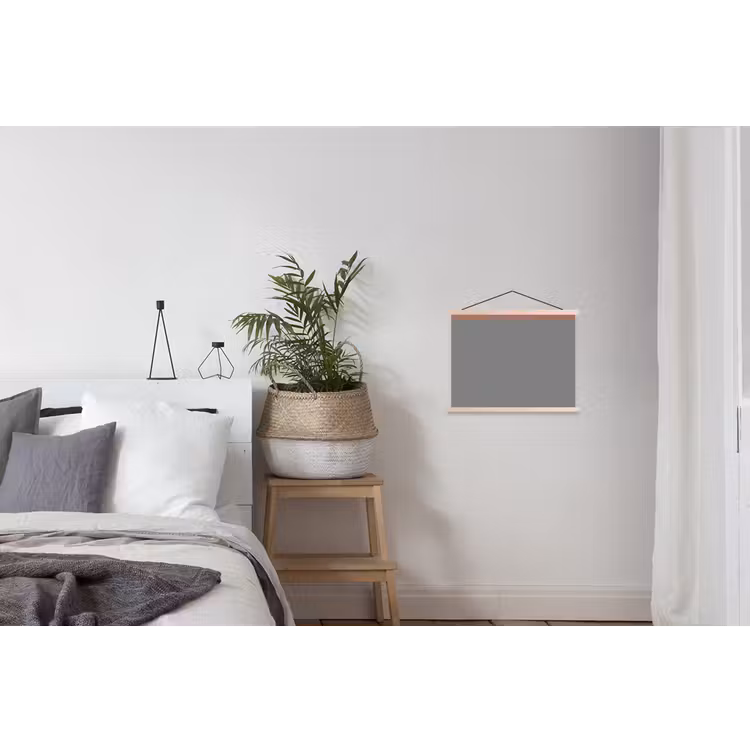 Illustratie - Vogels - Abstract - Roze textielposter latten blank klein -woonkamer