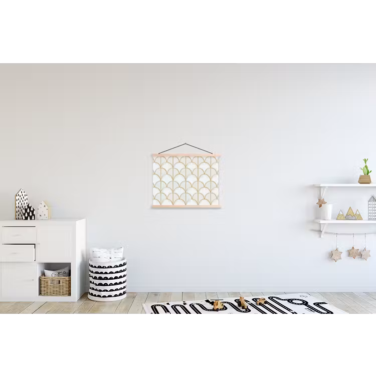 Mozaïek - Bogen - Goud textielposter latten blank klein 122 -kinderkamer