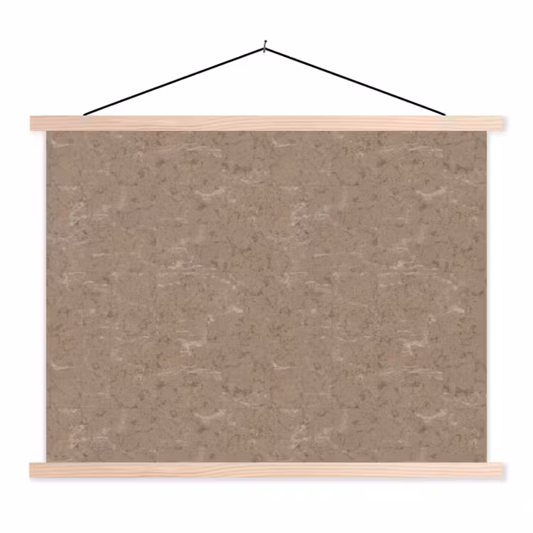 Patroon - Kalksteen - Beige textielposter latten blank klein 122 -3d