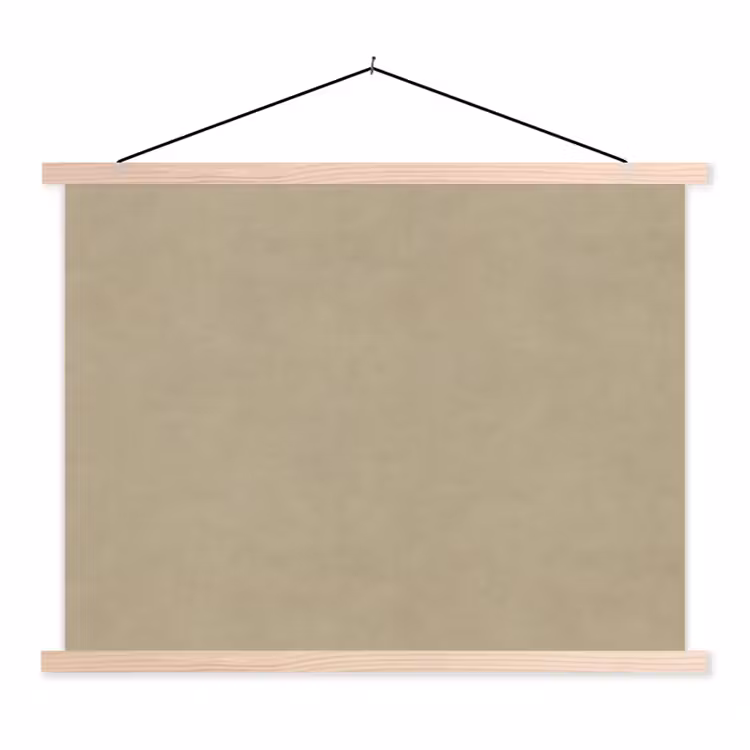 Zandkleur - Korrelige structuur - Beton textielposter latten blank klein 122 -3d