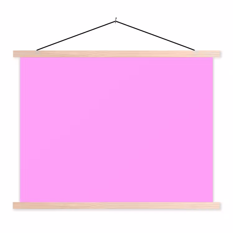 Soft - Lavender - Roze textielposter latten blank klein 122 -3d