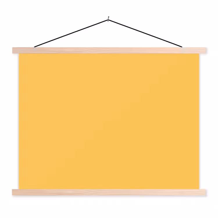 Warm - Sand - Terracotta textielposter latten blank klein 122 -3d