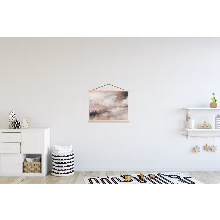 Abstract - Textuur - Kunst - Modern - Beige textielposter latten blank klein -kinderkamer