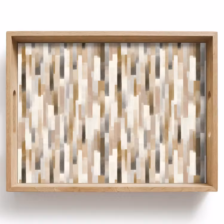 Abstract - Patroon - Kwaststreken Dienblad Rechthoek middel 911 -z3d_shopping
