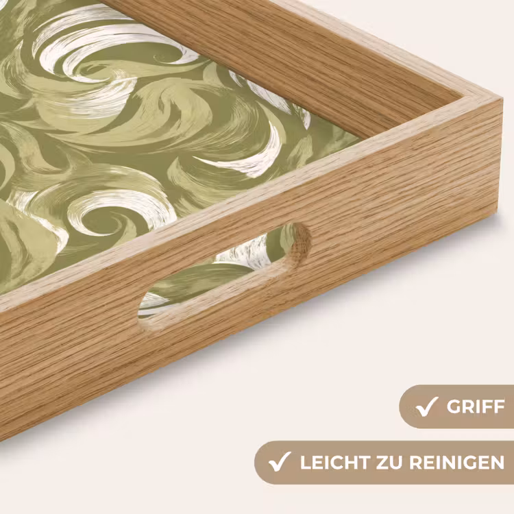 Abstract - Textuur - Groen Dienblad Rechthoek middel 911 -USP_HandgreepDE