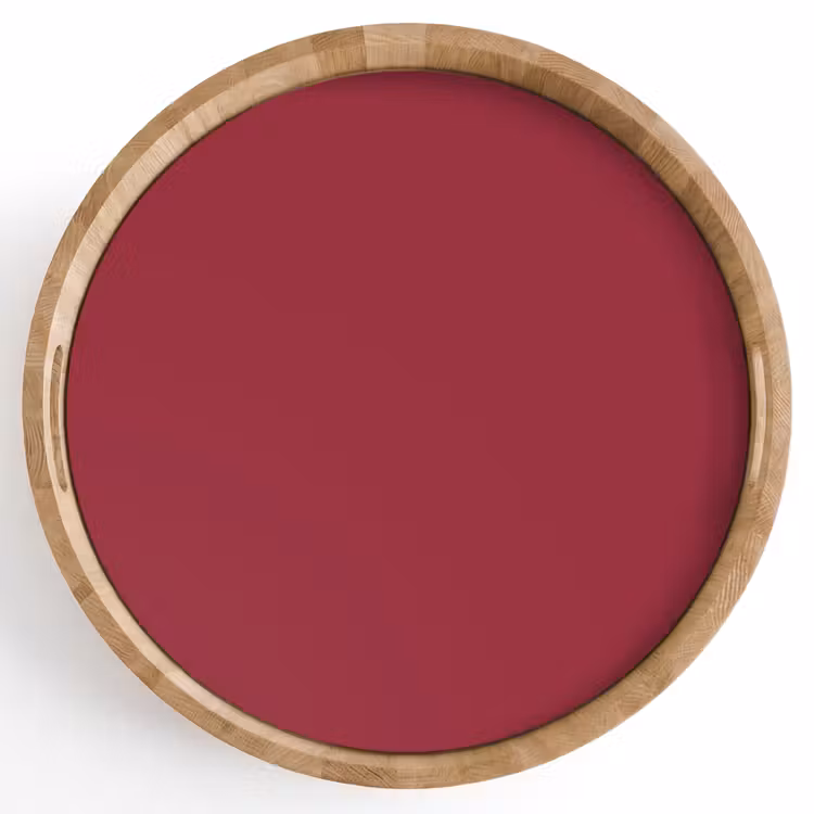 Antique - Ruby - Rood Dienblad Rond middel 914 -z3d_shopping