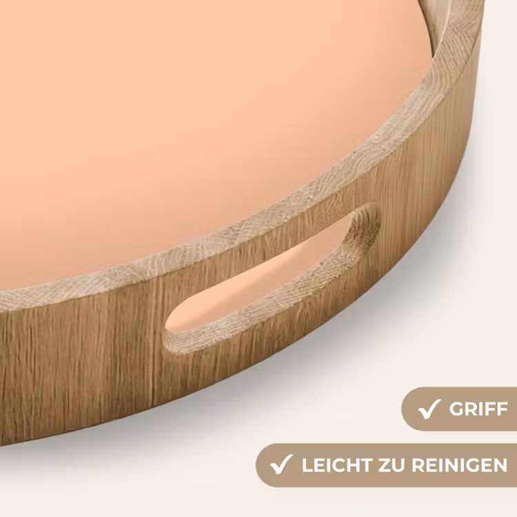 Apricot - Blush - Nude Dienblad Rond middel 914 -USP_HandgreepDE