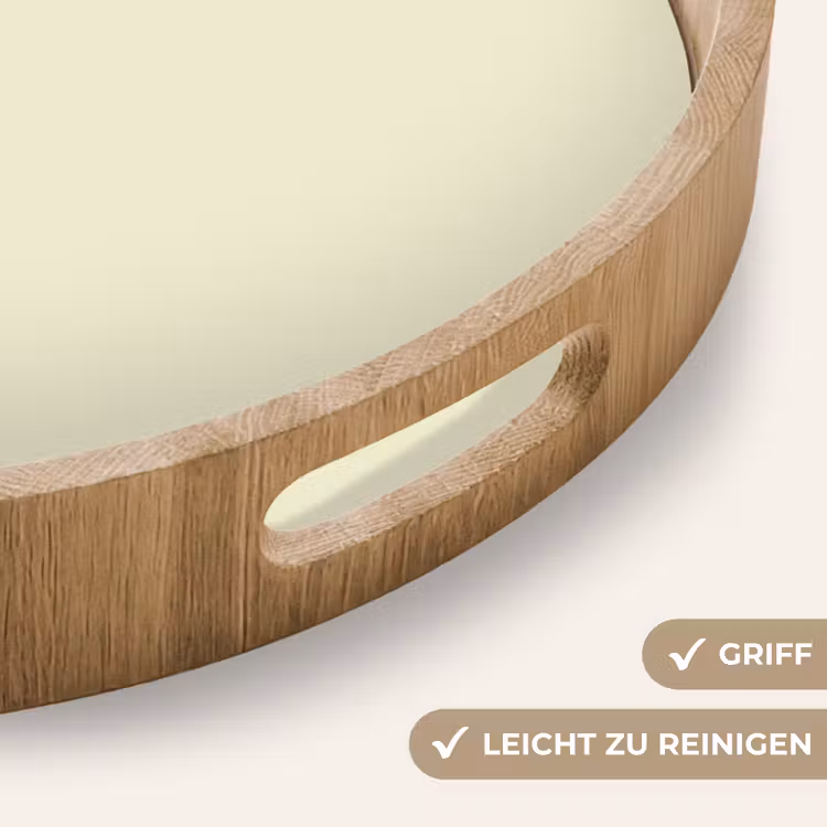 Arctic - Daisy - Nude Dienblad Rond middel 914 -USP_HandgreepDE