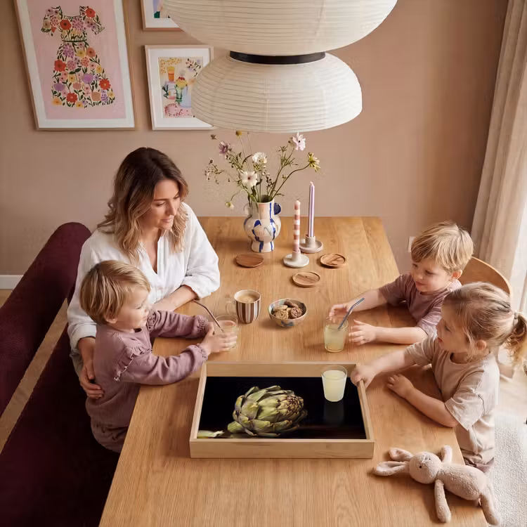 Tablett - Artischocke – Essen – Klassisch - Artichok - Eten - Klassiek Dienblad Rechthoek middel