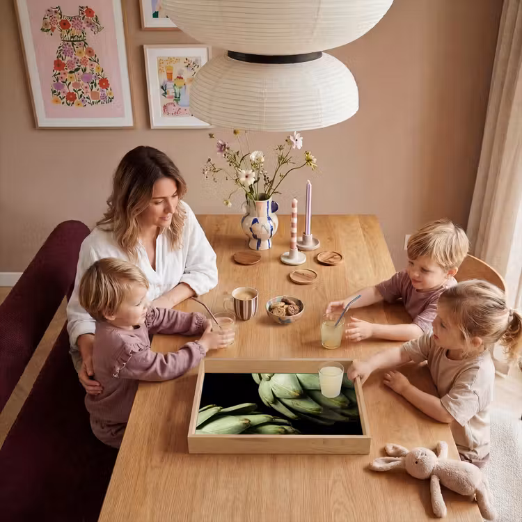 Tablett - Artischocke – Grün – Essen - Artisjok - Groen - Eten Dienblad Rechthoek middel