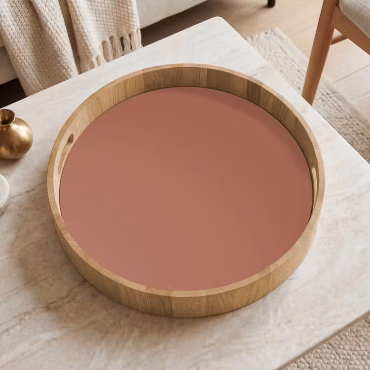 Baked - Earth - Oranje Dienblad Rond middel 914 -sfeer1