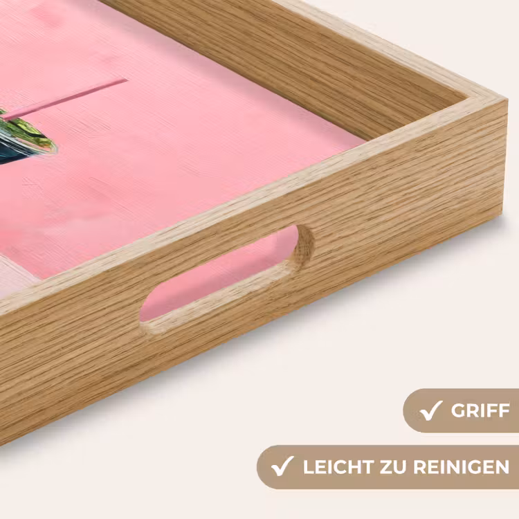 Beker - Rietje - Minimalistisch - Groen Dienblad Rechthoek middel -USP_HandgreepDE
