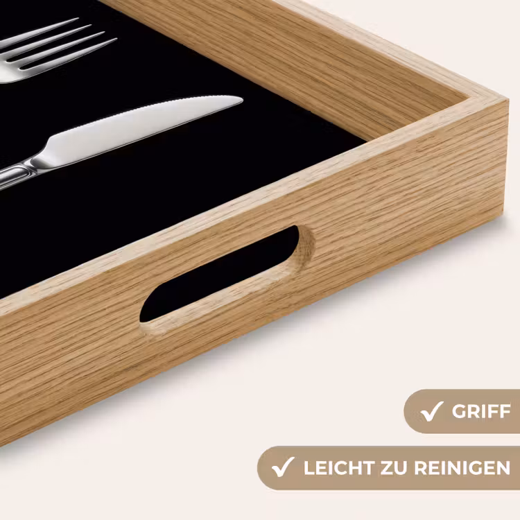 Bestek - Klassiek - Elegant Dienblad Rechthoek middel -USP_HandgreepDE