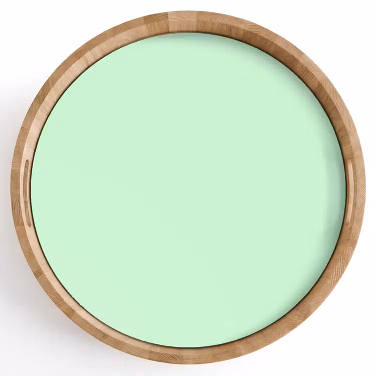 Pale - Mint - Groen Dienblad Rond middel 914 -z3d_shopping