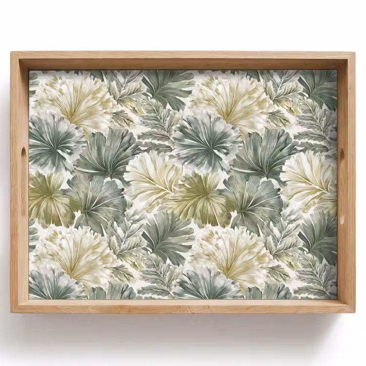 Bladeren - Botanisch - Groen Dienblad Rechthoek middel 911 -z3d_shopping