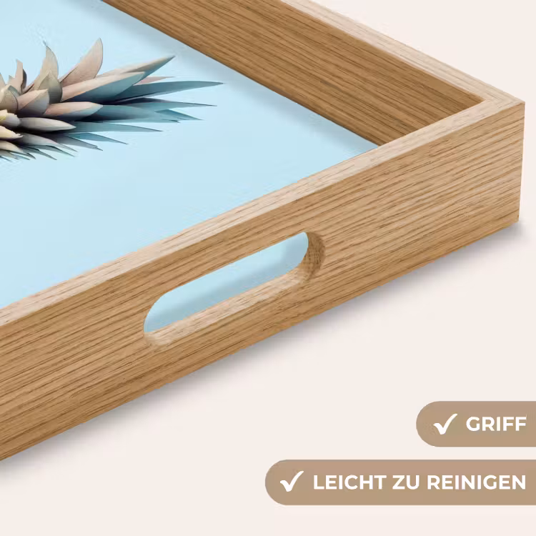 Blauw - Ananas - Disco - Discobal Dienblad Rechthoek middel -USP_HandgreepDE