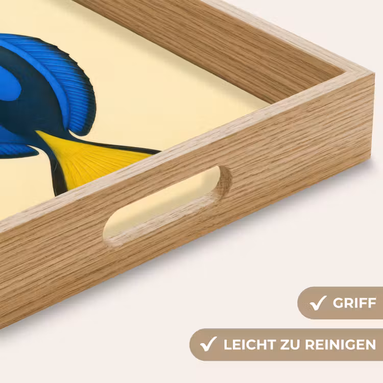 Blauw - Dory - Vis - Staartvin Dienblad Rechthoek middel -USP_HandgreepDE