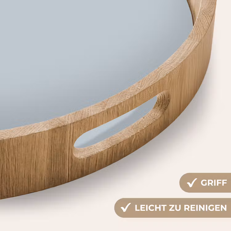Blue - Bay - Blauw Dienblad Rond middel 914 -USP_HandgreepDE