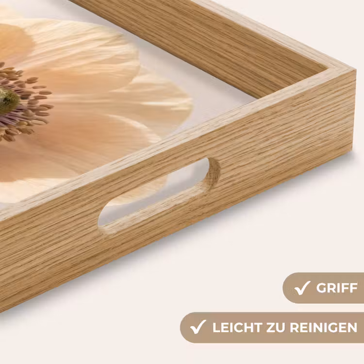 Bloem - Minimalistisch - Groen Dienblad Rechthoek middel -USP_HandgreepDE