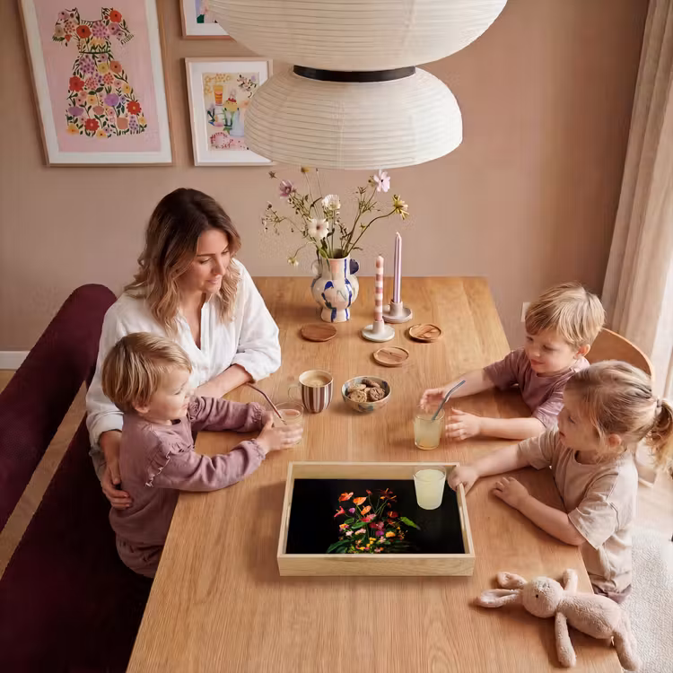 Bloemen - Vaas - Kleurrijk Dienblad Rechthoek middel -sfeer4
