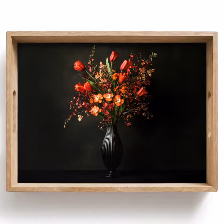 Bloemen - Takken - Boeket Dienblad Rechthoek middel -z3d_shopping