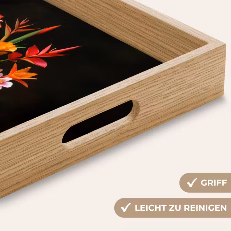 Boeket - Bloemen - Exotisch Dienblad Rechthoek middel -USP_HandgreepDE