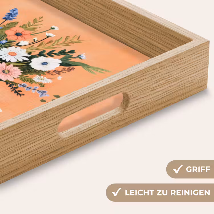 Boeket - Strikje - Quote Dienblad Rechthoek middel -USP_HandgreepDE
