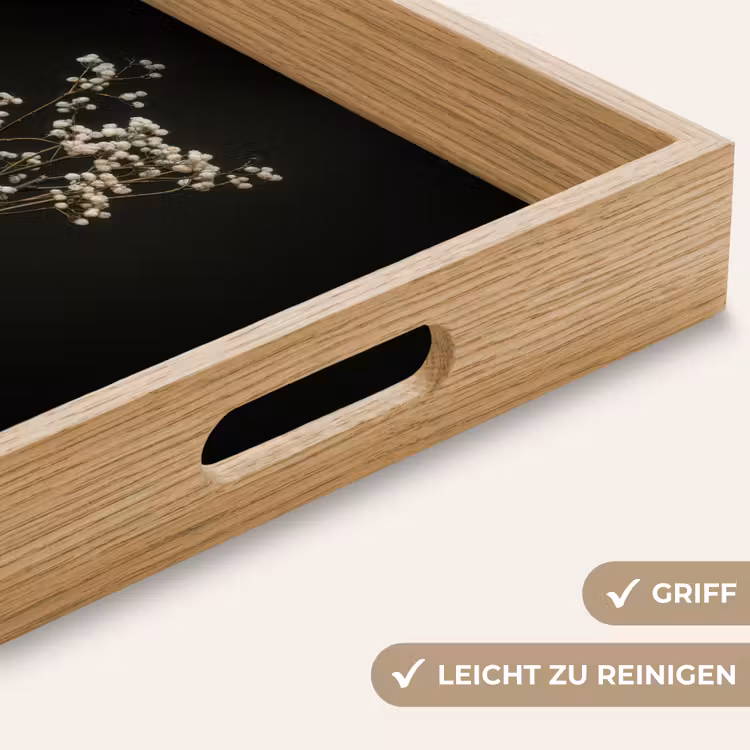 Bloembollen - Wit - Vaas - Minimalistisch Dienblad Rechthoek middel -USP_HandgreepDE