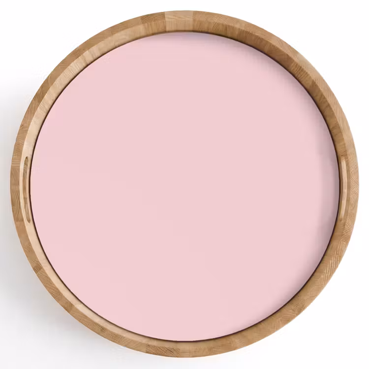 Blush - Pink - Roze Dienblad Rond middel 914 -z3d_shopping