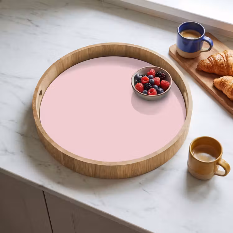 Blush - Pink - Roze Dienblad Rond middel 914 -sfeer2