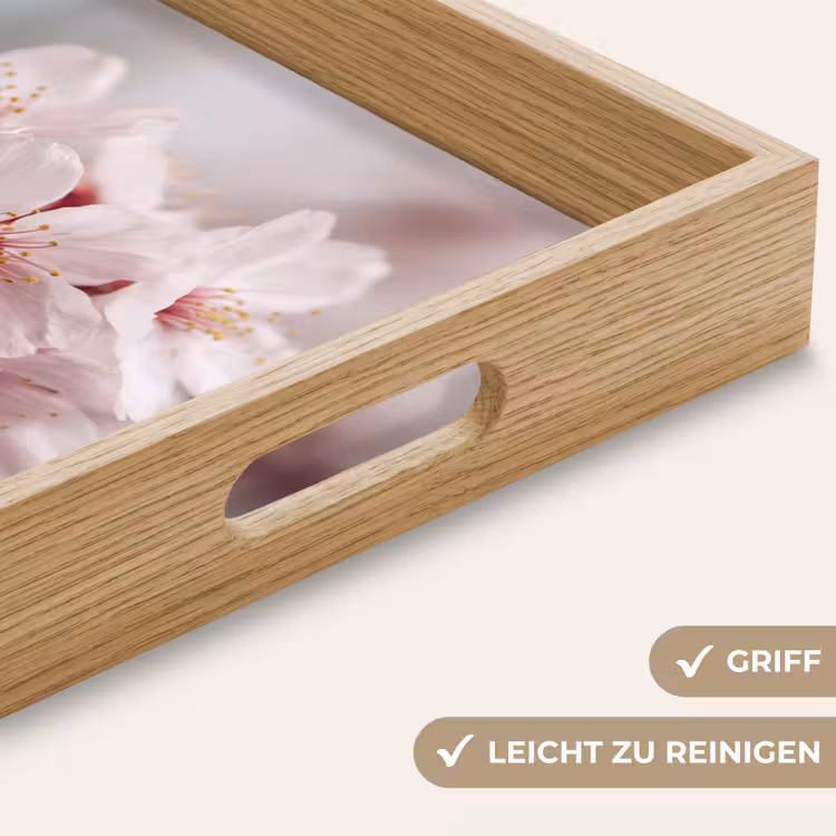 Bloesems - Meeldraden - Geel - Wazig Dienblad Rechthoek middel -USP_HandgreepDE