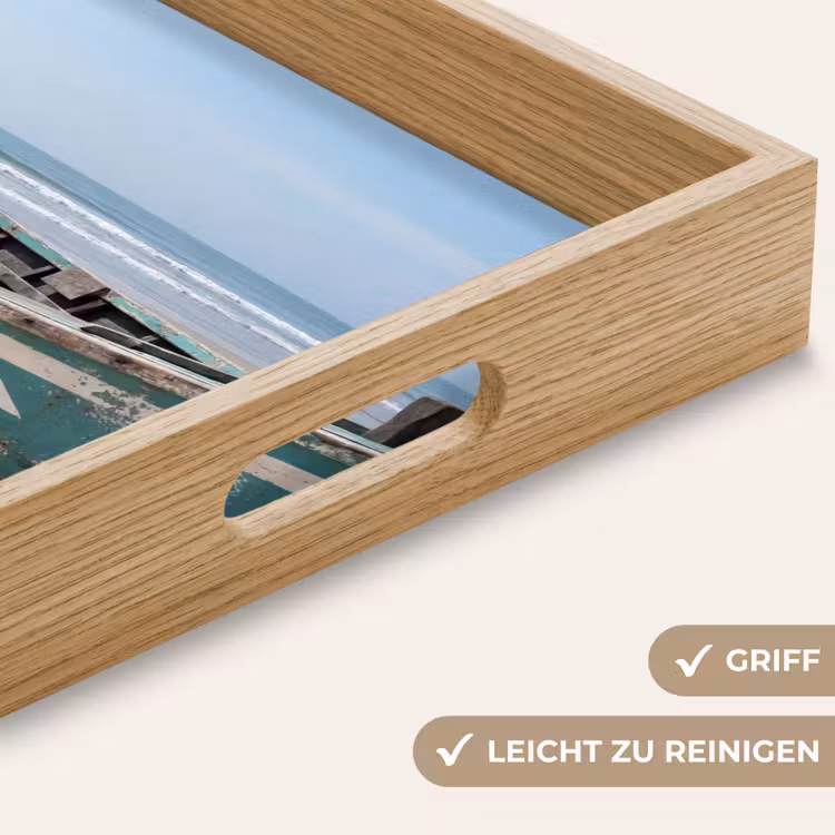 Boot - Zandstrand - Zee Dienblad Rechthoek middel -USP_HandgreepDE