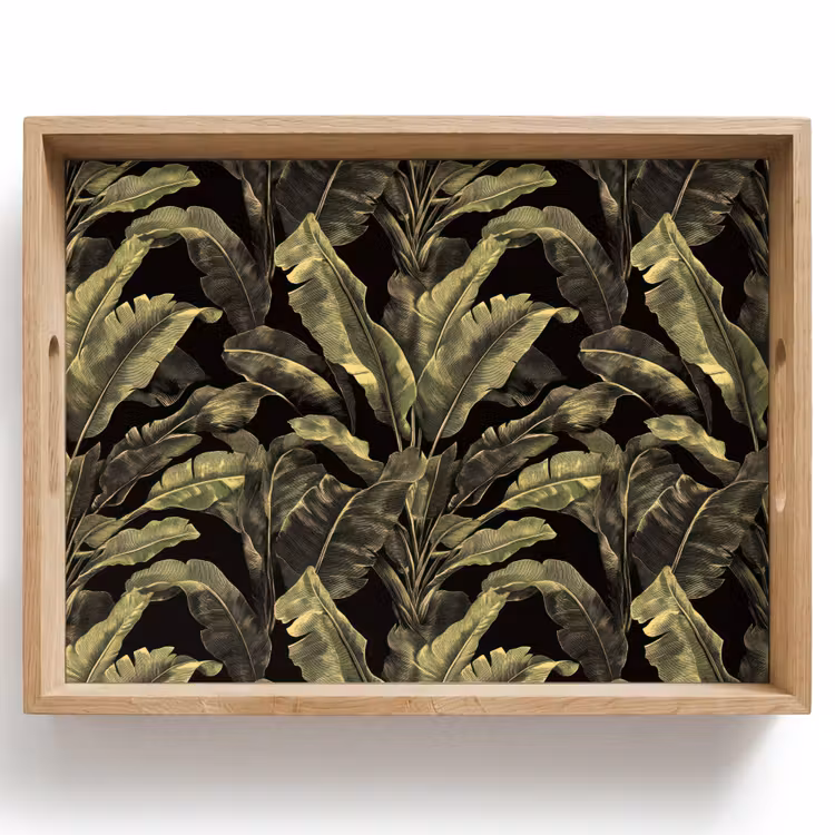 Botanisch - Bladeren - Groen Dienblad Rechthoek middel 911 -z3d_shopping