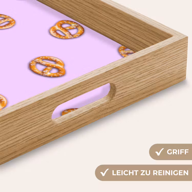 Pretzels - Eten - Paars Dienblad Rechthoek middel -USP_HandgreepDE