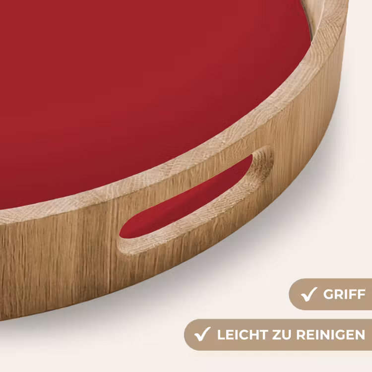 Burgundy - Wine - Rood Dienblad Rond middel 914 -USP_HandgreepDE