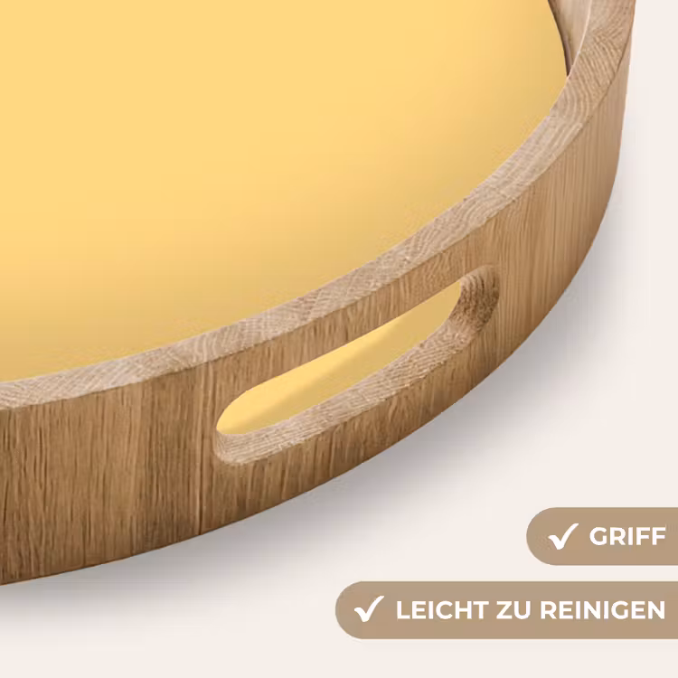 Butter - Geel - Yellow Dienblad Rond middel 914 -USP_HandgreepDE