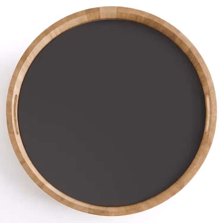 Charcoal - Grijs- Grey Dienblad Rond middel 914 -z3d_shopping
