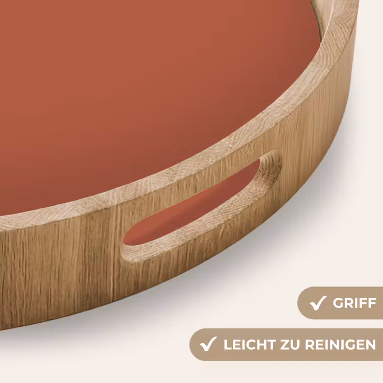 Copperhead - Oranje - Bruin Dienblad Rond middel 914 -USP_HandgreepDE