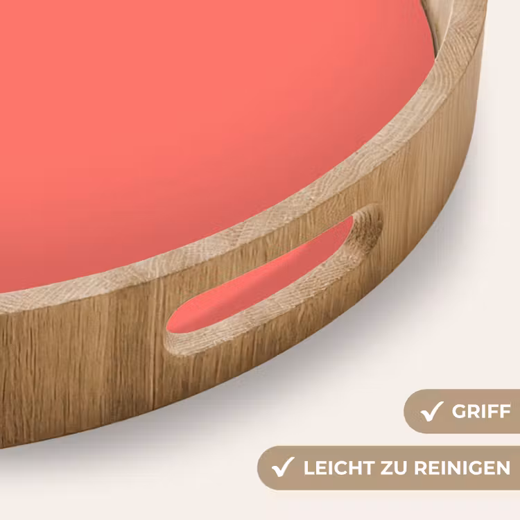 Coral - Punch - Koraal Dienblad Rond middel 914 -USP_HandgreepDE